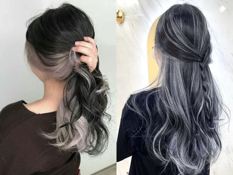 Biến hóa phong cách cực chất cùng tóc gẩy light màu khói