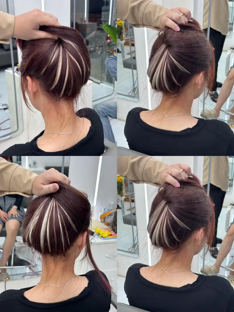 Đổi mới phong cách với tóc nhuộm light gáy đầy thu hút