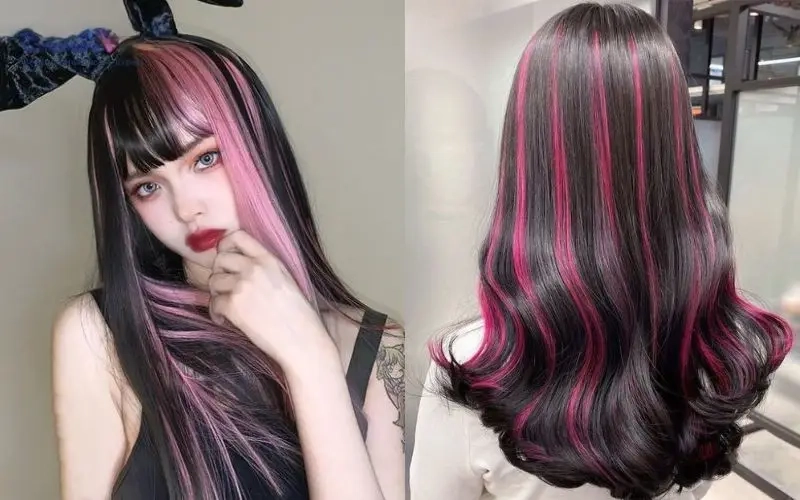 Tóc thêm phần thu hút với móc light màu hồng dịu dàng mà cá tính