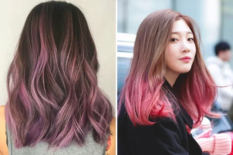 Khám phá vẻ đẹp rạng rỡ với tóc highlight hồng đầy sức sống