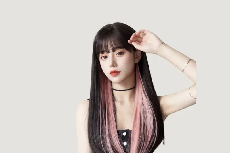 Nữ tính và trẻ trung cùng kiểu nhuộm gẩy light tóc nữ dễ thương