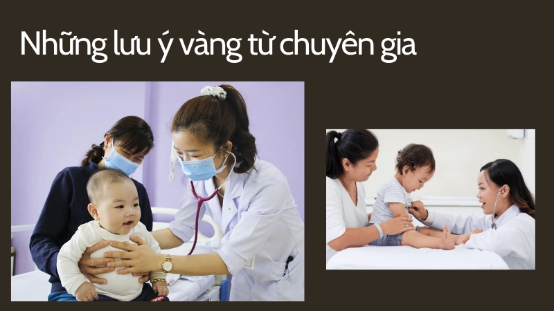Bác sĩ nhi khoa thăm khám và tư vấn sức khỏe định kỳ cho bé