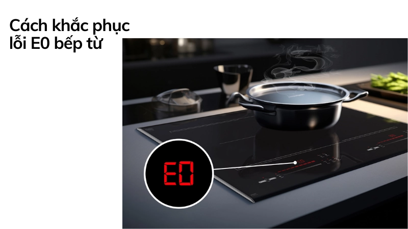 Cách xử lý bếp từ báo lỗi E0 đơn giản nhất
